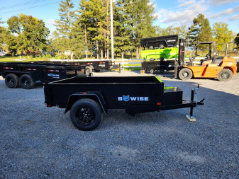 New 2025 BWISE DTR3 60x8 3K Light Duty Single Axle Dump Trailer