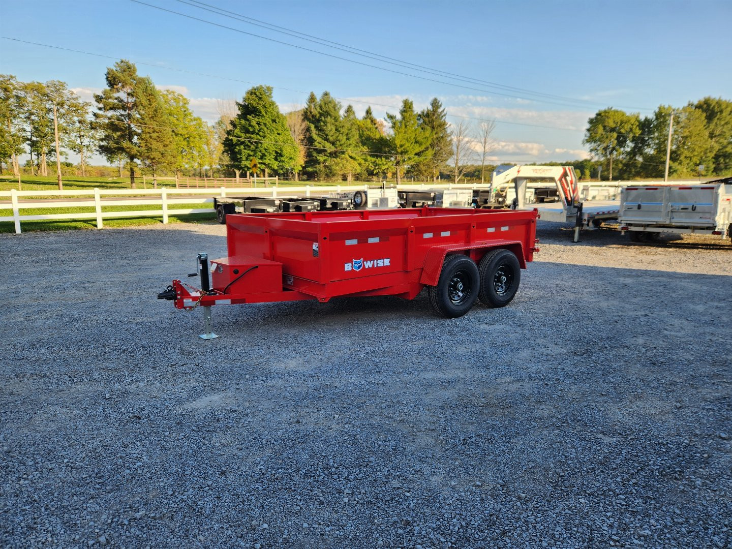 New 2025 BWISE DT12 81.5x12 12K Tandem Axle Dump Trailer