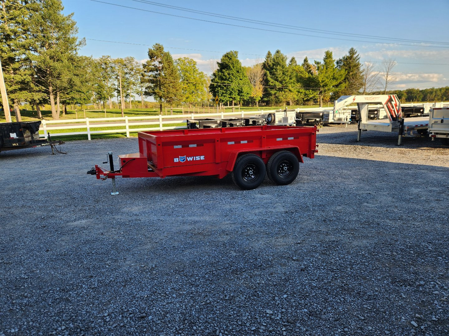 New 2025 BWISE DT12 81.5x12 12K Tandem Axle Dump Trailer