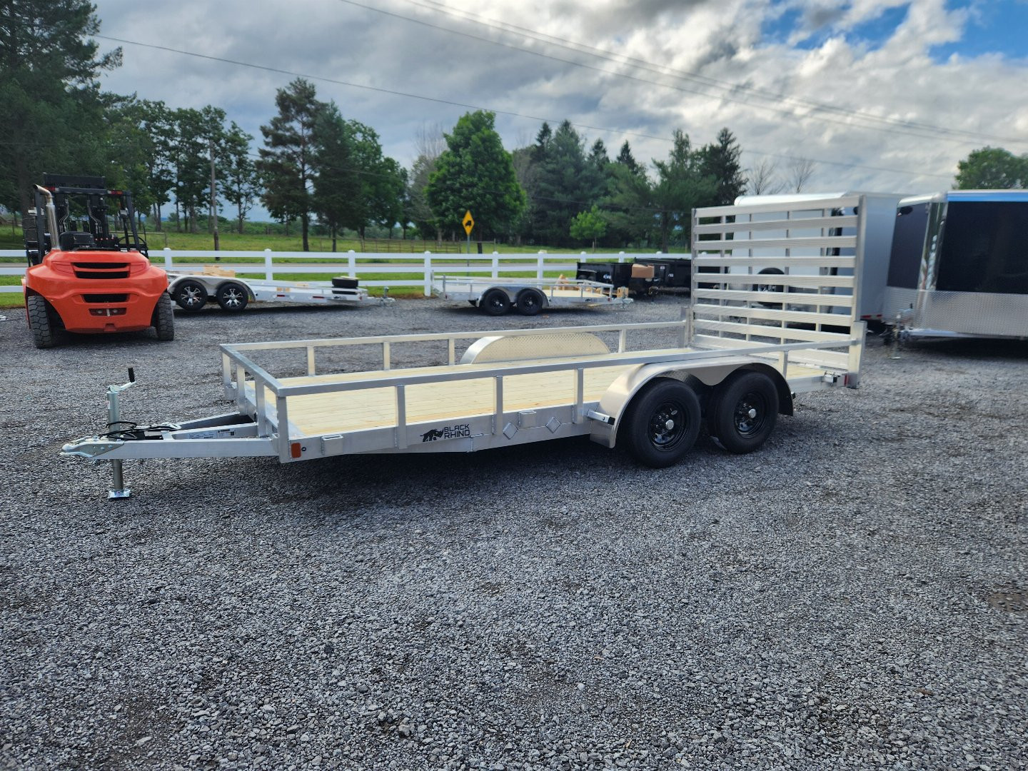 New 2025 BLACK RHINO EXT714 7' x 14' Utility Trailer