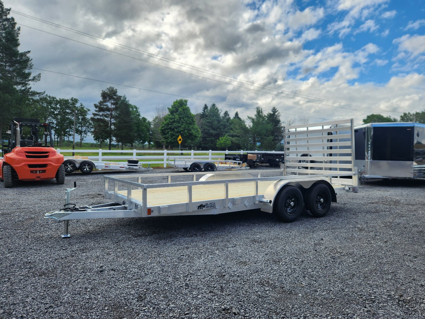 New 2025 BLACK RHINO EXT714 7' x 14' Utility Trailer