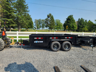 New 2025 BWISE DT12 81.5x12 12K Tandem Axle Dump Trailer