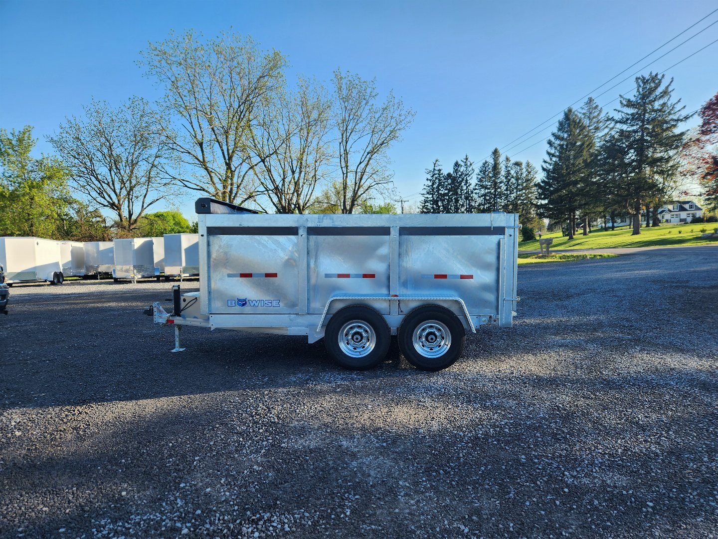 New 2025 BWISE DT12 81.5x12 12K Tandem Axle Dump Trailer