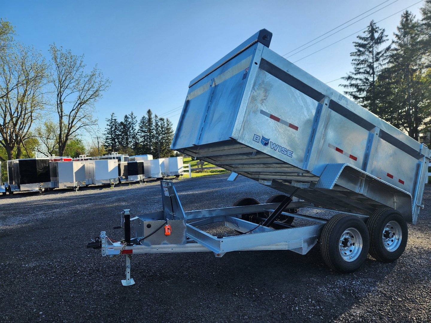 New 2025 BWISE DT12 81.5x12 12K Tandem Axle Dump Trailer