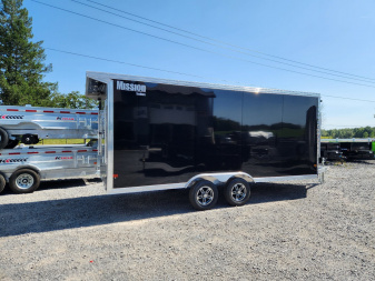 New 2025 ALCOM MCH8.5X18AS Snowmobile Trailer