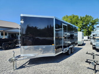 New 2025 ALCOM MCH8.5X18AS Snowmobile Trailer