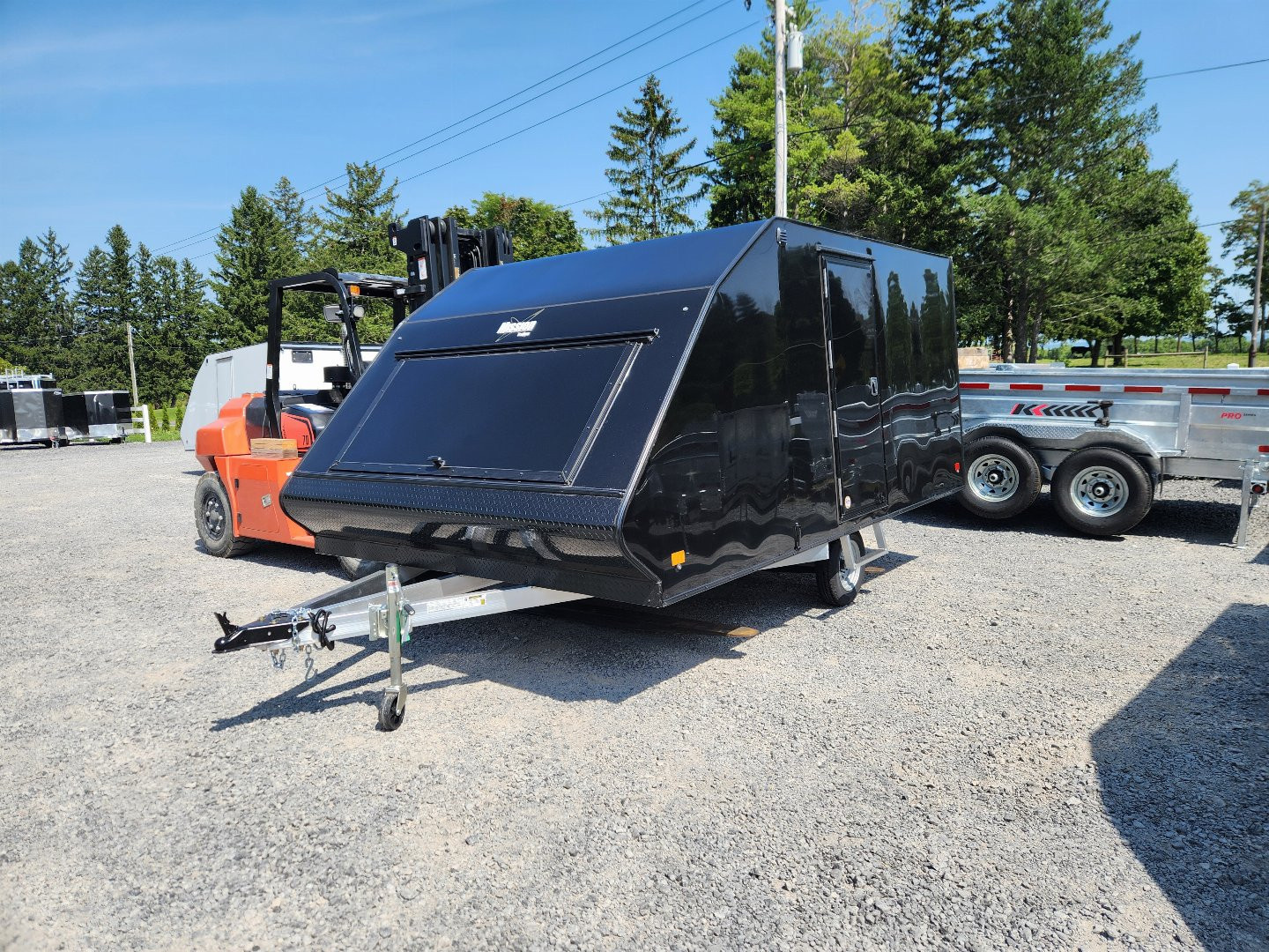 New 2025 MISSION MFS101X13CROSSOVER Snowmobile Trailer