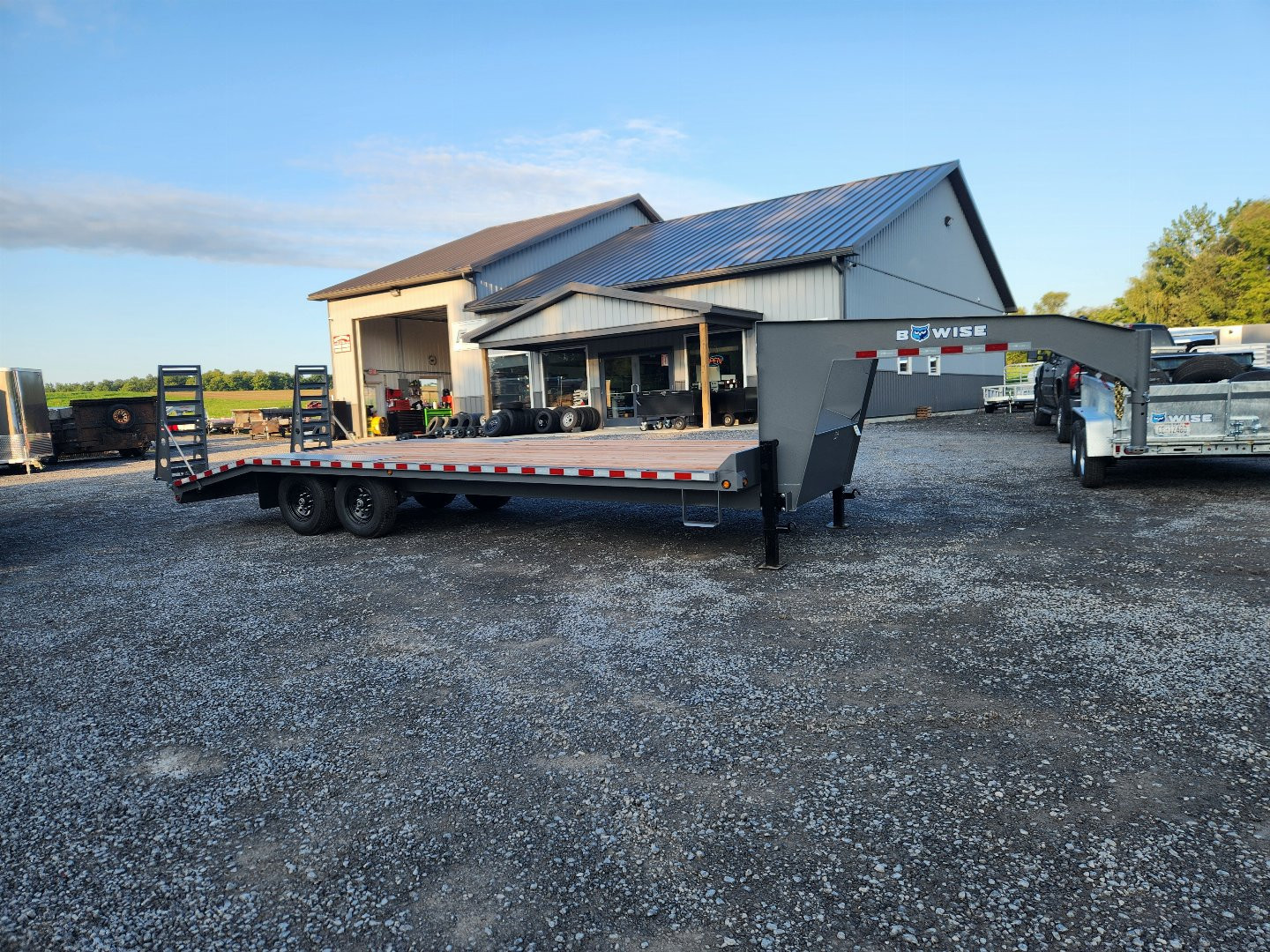 New 2024 BWISE EHD15 102x24 16.8K Deckover Equipment Trailer