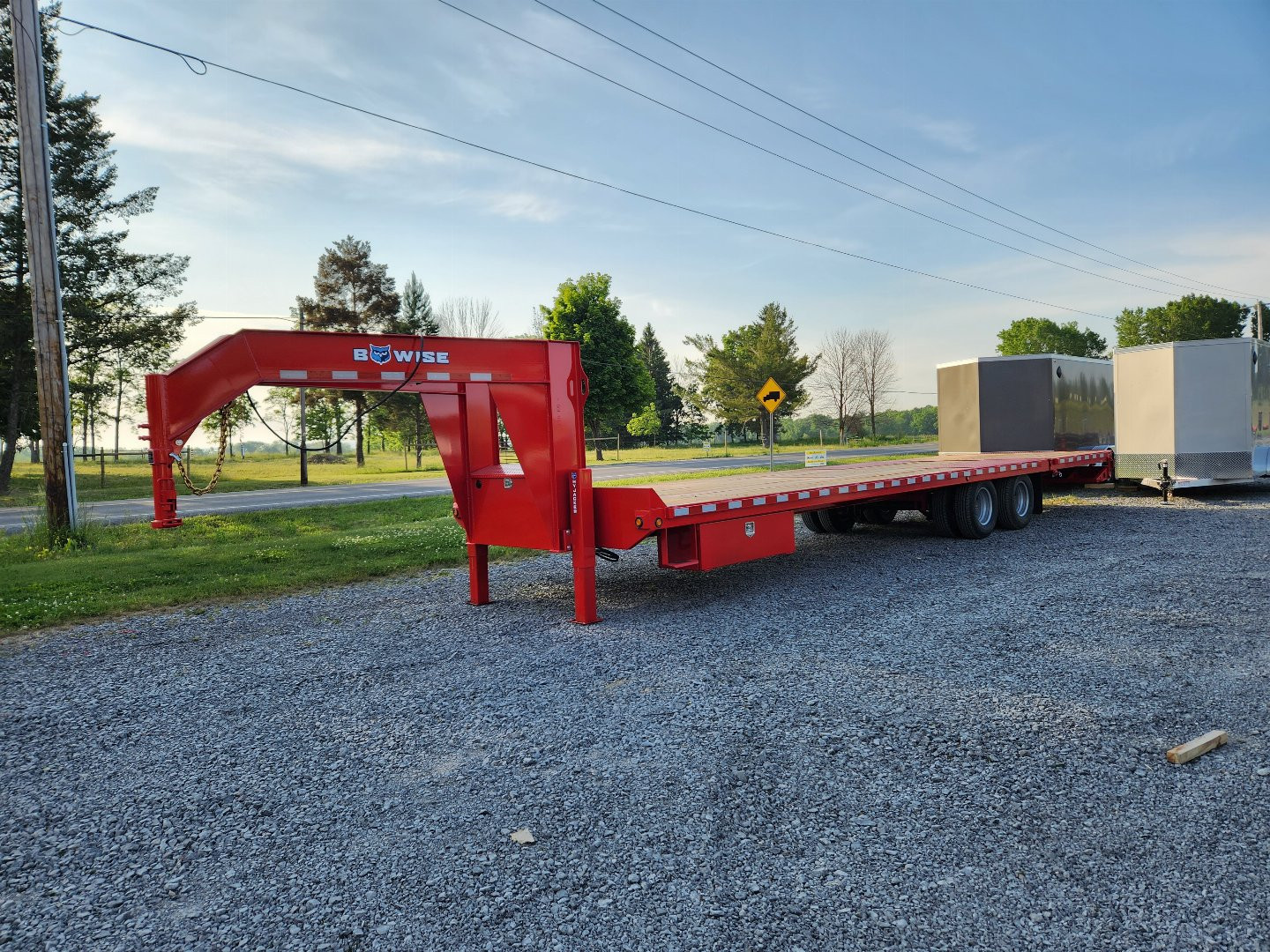 New 2024 BWISE EDG32-25 Equipment Trailer