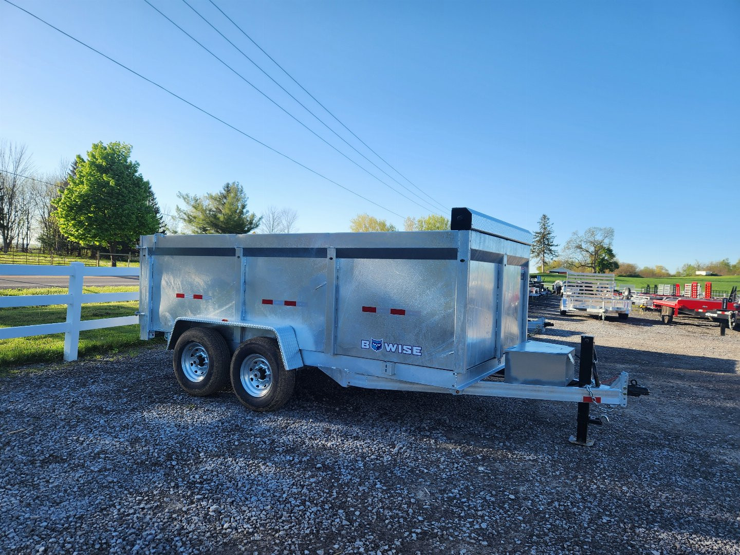 New 2024 BWISE DT14 81.5x14 14K Tandem Axle Dump Trailer