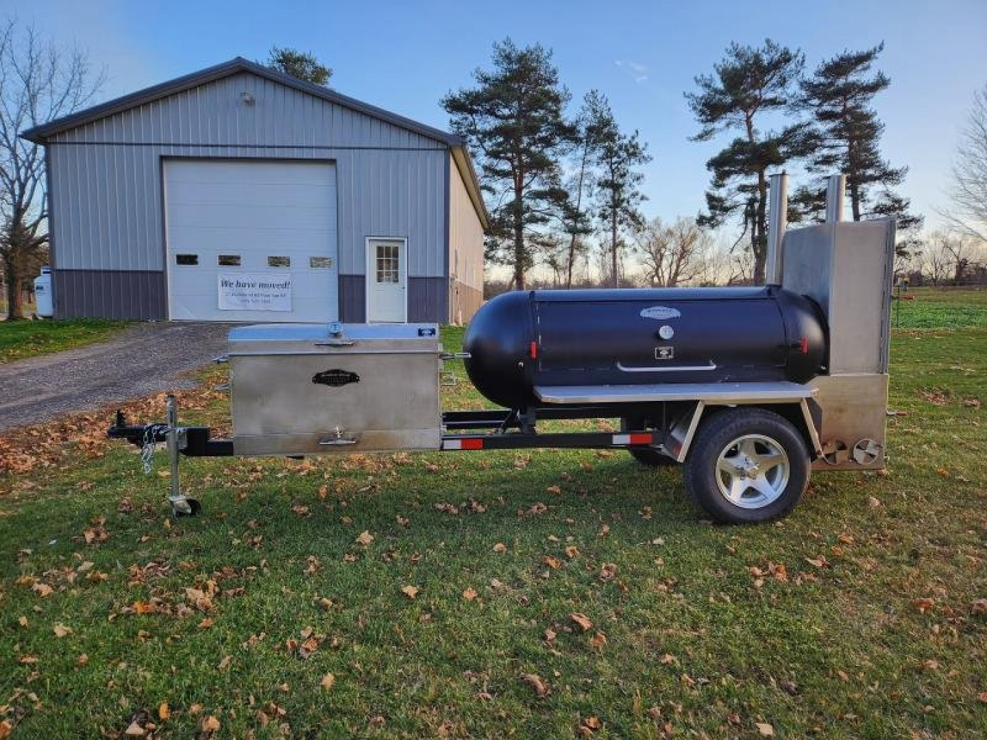 Used 2023 Meadow Creek TS250 TANK SMOKER BBQ Trailer