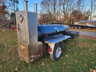 Used 2023 Meadow Creek TS250 TANK SMOKER BBQ Trailer