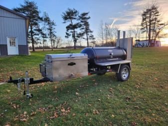 Used 2023 Meadow Creek TS250 TANK SMOKER BBQ Trailer