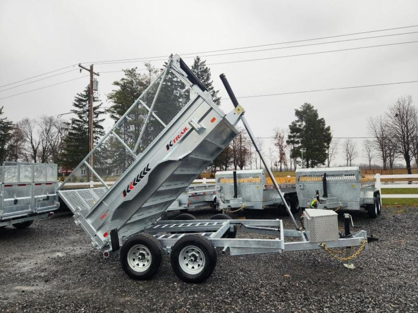 New 2024 K-Trail RS610 GALVANIZED Dump Trailer