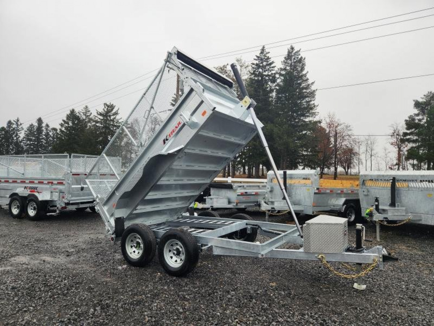 New 2024 K-Trail RS610 GALVANIZED Dump Trailer