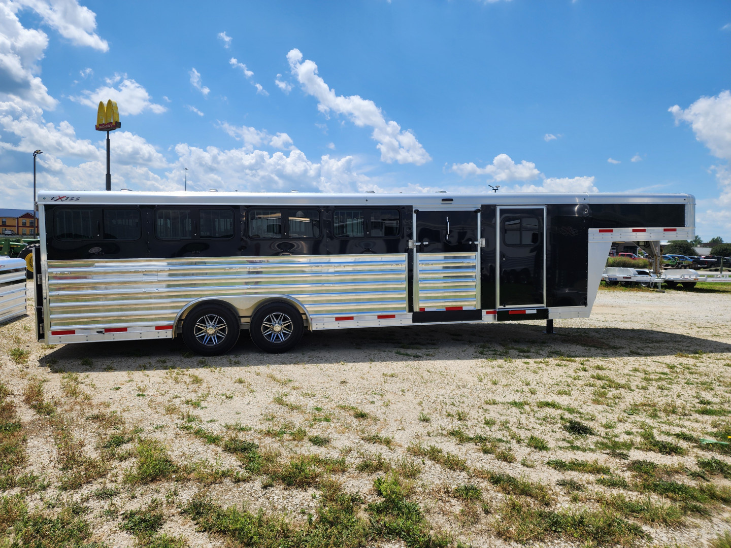 New 2025 Exiss Exhibitor Custom Stock 8026W 10 Pen/ Stock Combo Trailer