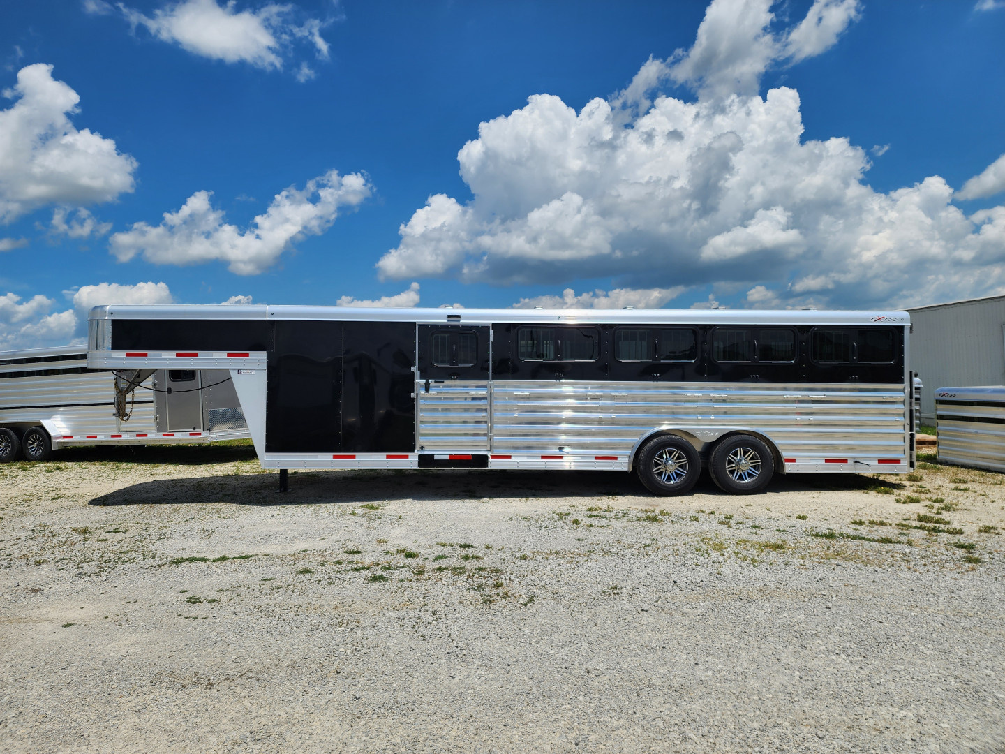 New 2025 Exiss Exhibitor Custom Stock 8026W 10 Pen/ Stock Combo Trailer