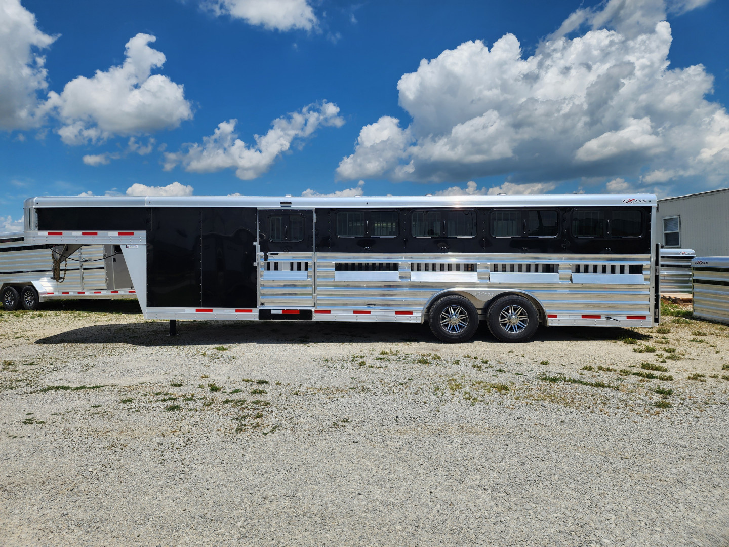 New 2025 Exiss Exhibitor Custom Stock 8026W 10 Pen/ Stock Combo Trailer