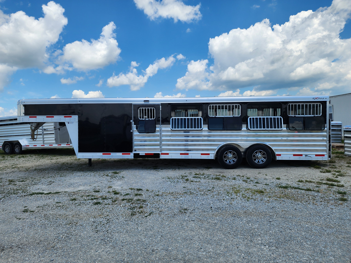 New 2025 Exiss Exhibitor Custom Stock 8026W 10 Pen/ Stock Combo Trailer