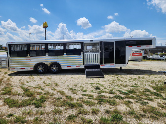 New 2025 Exiss Exhibitor Custom Stock 8026W 10 Pen/ Stock Combo Trailer