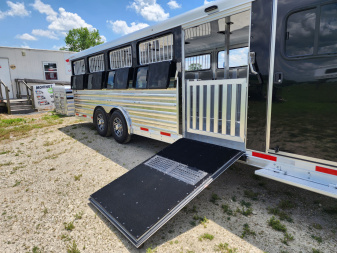 New 2025 Exiss Exhibitor Custom Stock 8026W 10 Pen/ Stock Combo Trailer