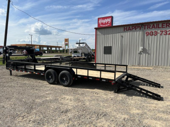 New 2026 PJ 83"x20' Gooseneck Angle Pipetop Trailer – P8