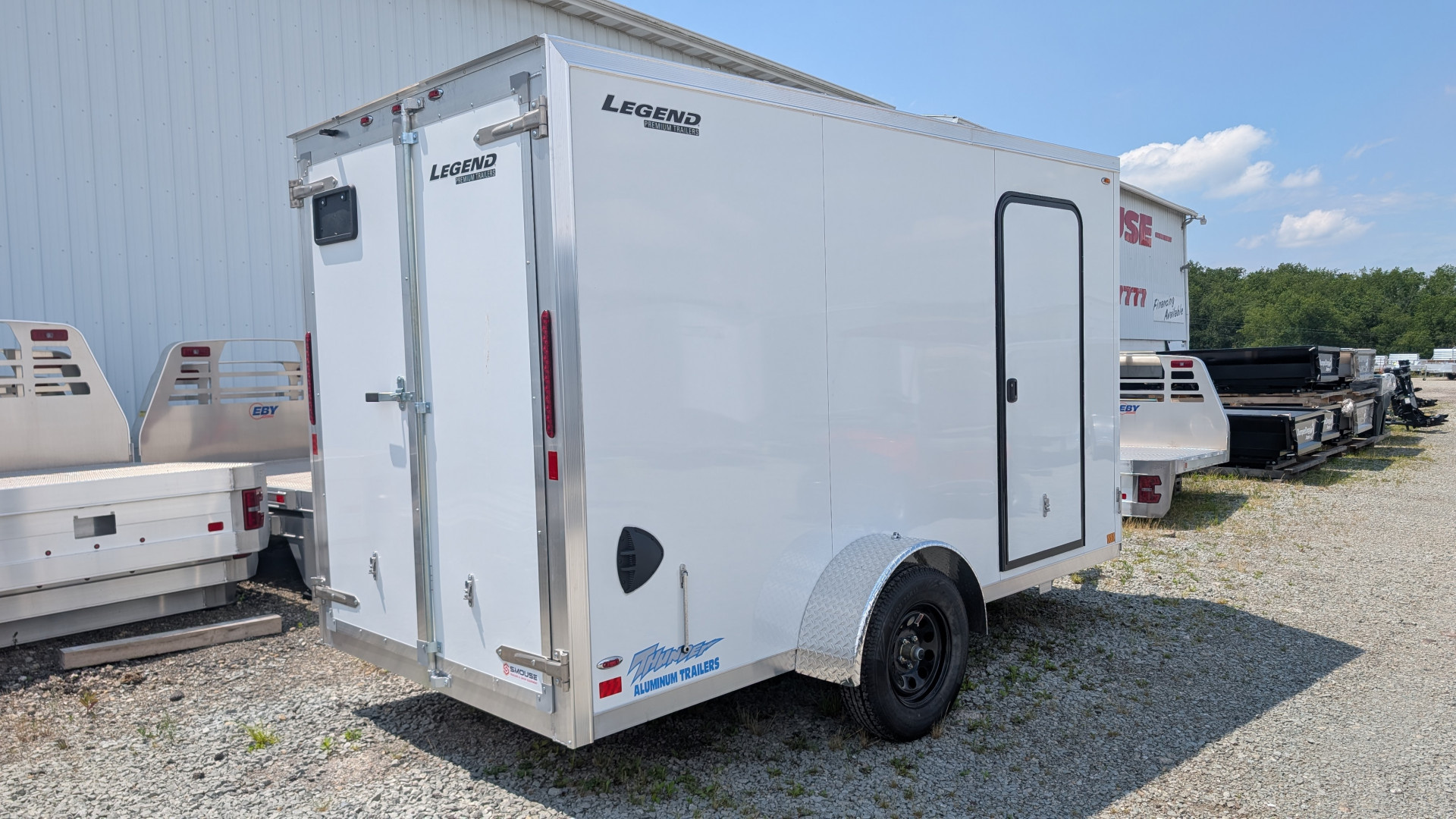 New 2026 LEGEND 6x12 + 1' V Thunder V-Nose Cargo Trailer w/ Barn Doors (PRICE DROP!!)