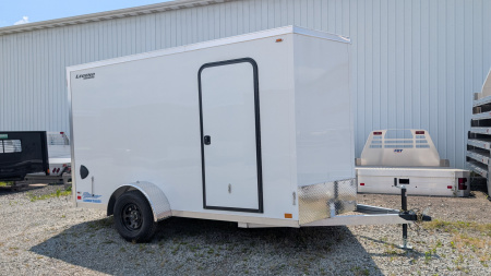 New 2026 LEGEND 6x12 + 1' V Thunder V-Nose Cargo Trailer w/ Barn Doors