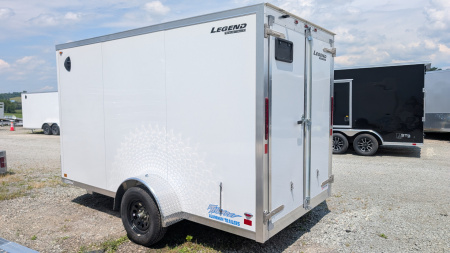 New 2026 LEGEND 6x12 + 1' V Thunder V-Nose Cargo Trailer w/ Barn Doors (PRICE DROP!!)