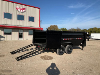 New 2026 PJ 83"x14' GN Tandem Axle Low Pro Telescopic Dump w/ 48" Sides – DT