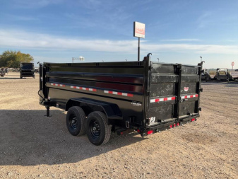 New 2026 PJ 83"x14' GN Tandem Axle Low Pro Telescopic Dump w/ 48" Sides – DT