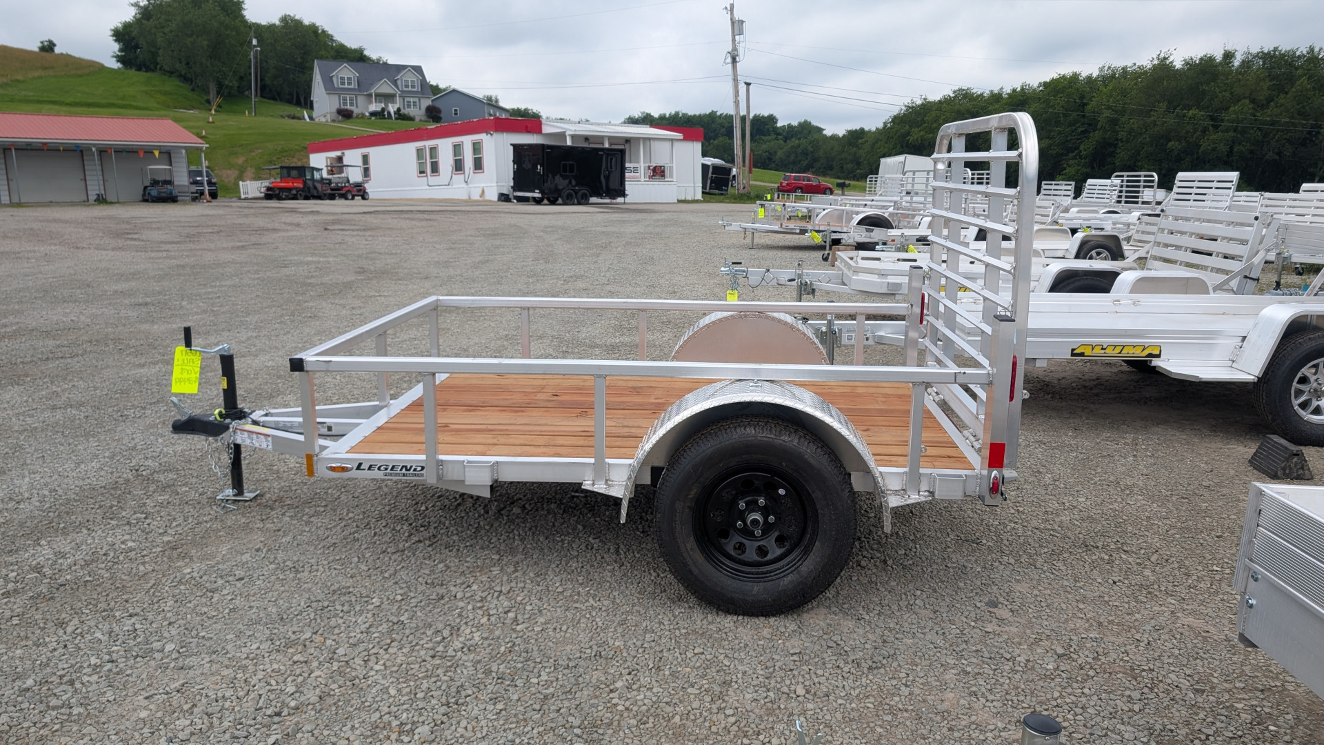New 2026 Legend 5x8 Open Deluxe Aluminum Trailer w/ Steel Wheels
