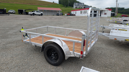 New 2026 Legend 5x8 Open Deluxe Aluminum Trailer w/ Steel Wheels