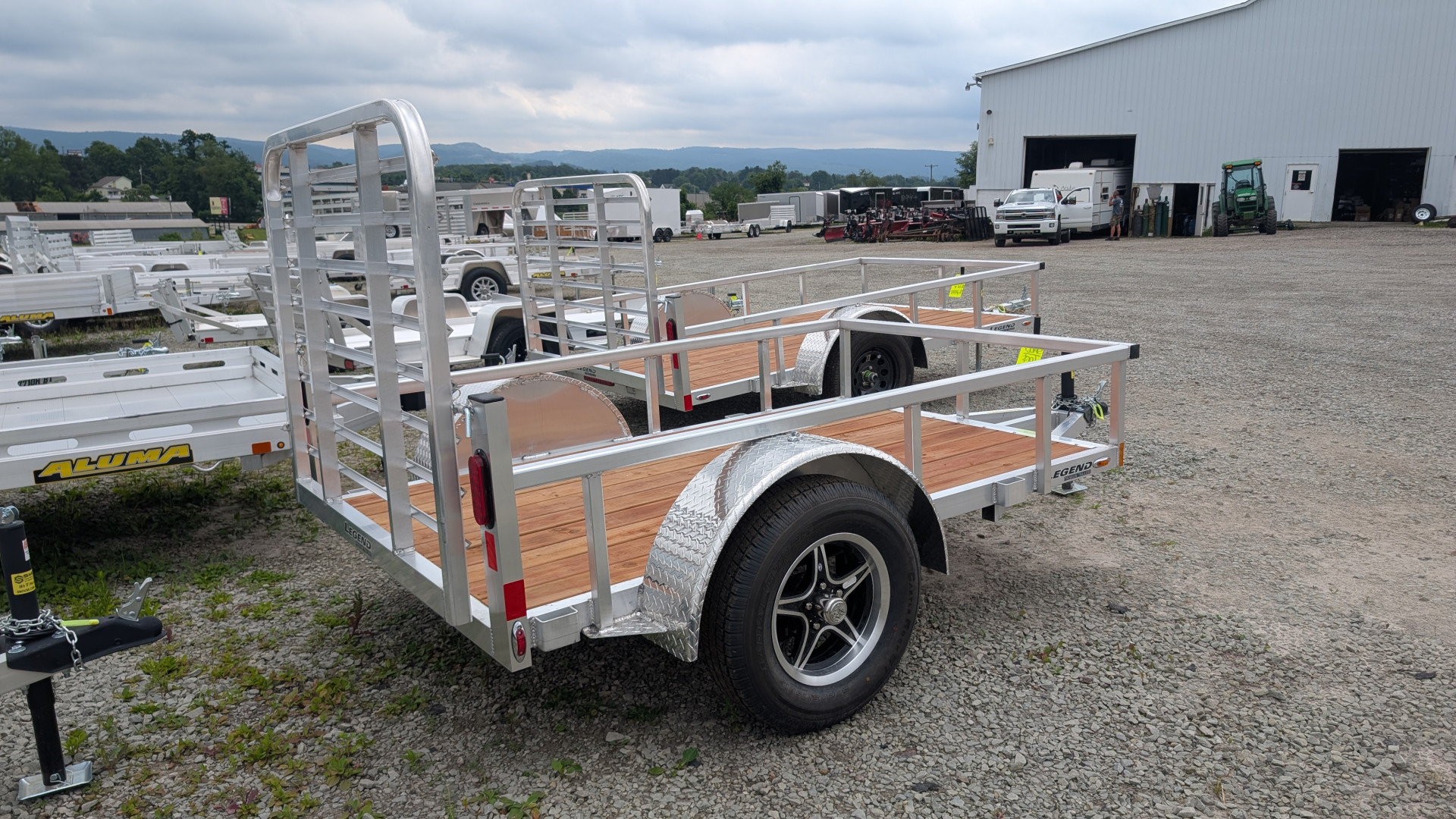 New 2026 Legend 5x8 Open Deluxe Aluminum Utility Trailer w/ Aluminum Wheels
