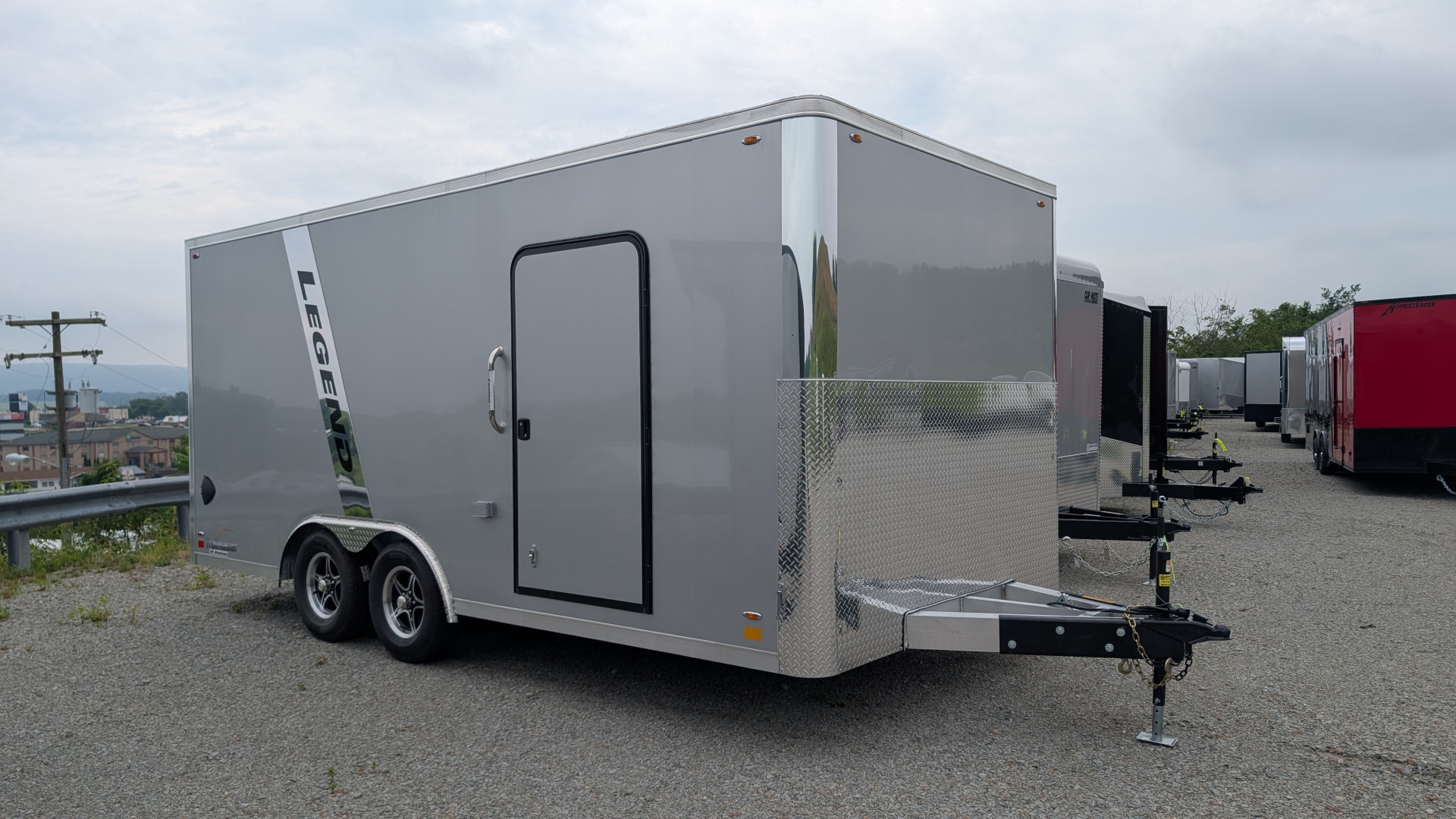 New 2026 Legend 8.5x18 Trail Master Flat Front Cargo Trailer w/ Ramp Door