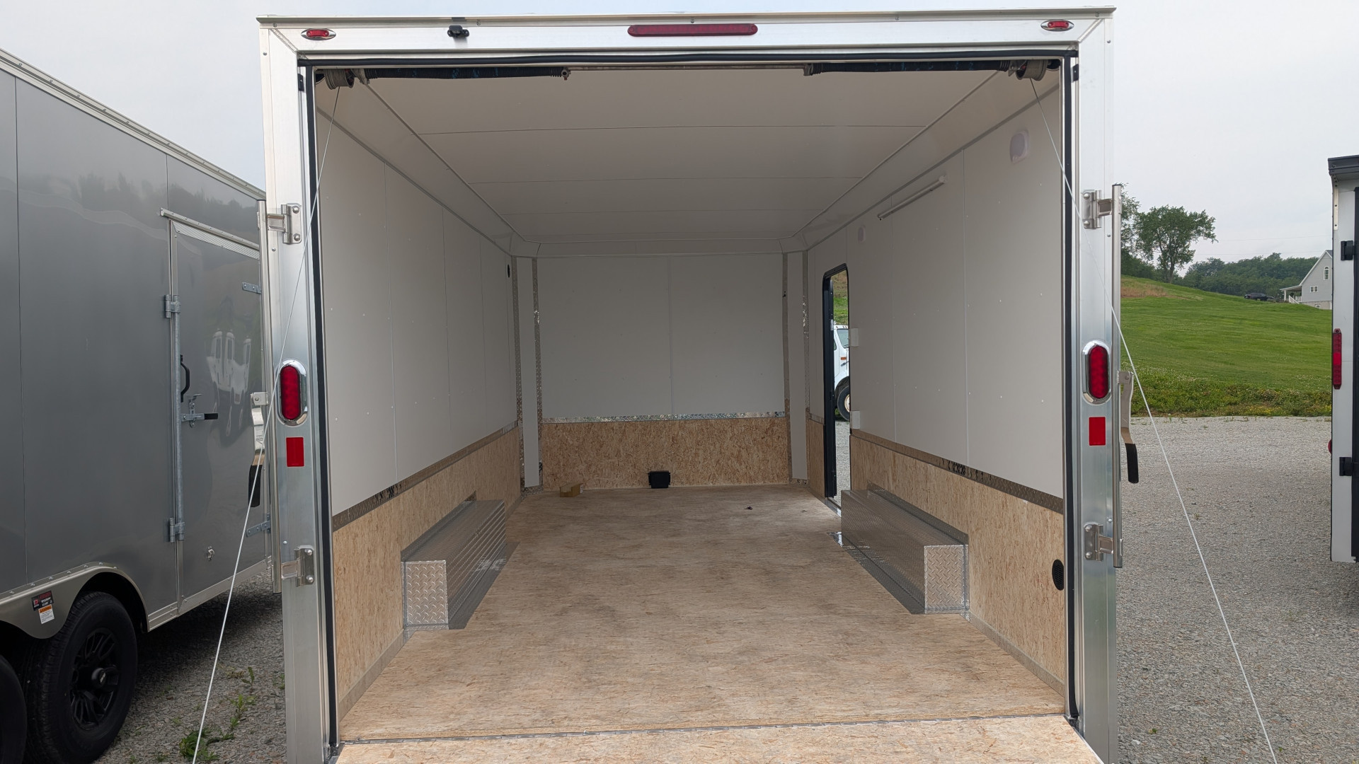 New 2026 Legend 8.5x18 Trail Master Flat Front Cargo Trailer w/ Ramp Door