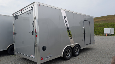 New 2026 Legend 8.5x18 Trail Master Flat Front Cargo Trailer w/ Ramp Door