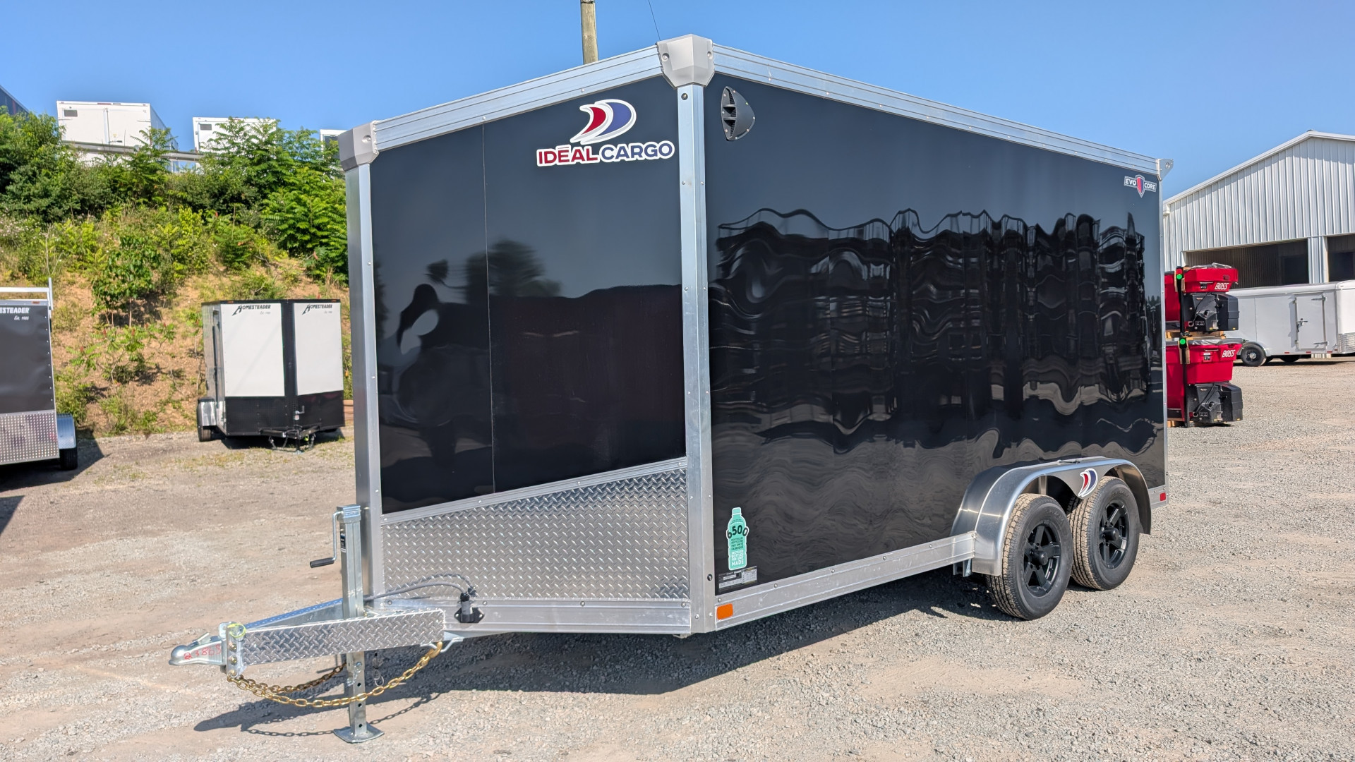 New 2025 Ideal Cargo 7.5 x 14 EVOCORE V-Nose Cargo w/ Ramp (GALVANIZED FRAME!!!)