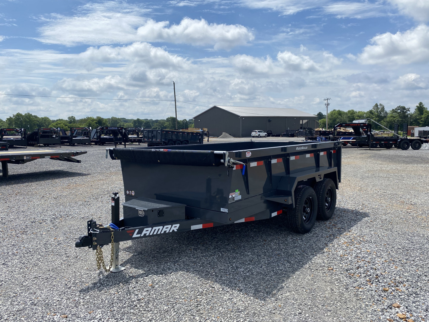 New 2026 Lamar 77"x12' 10k Dump Trailer