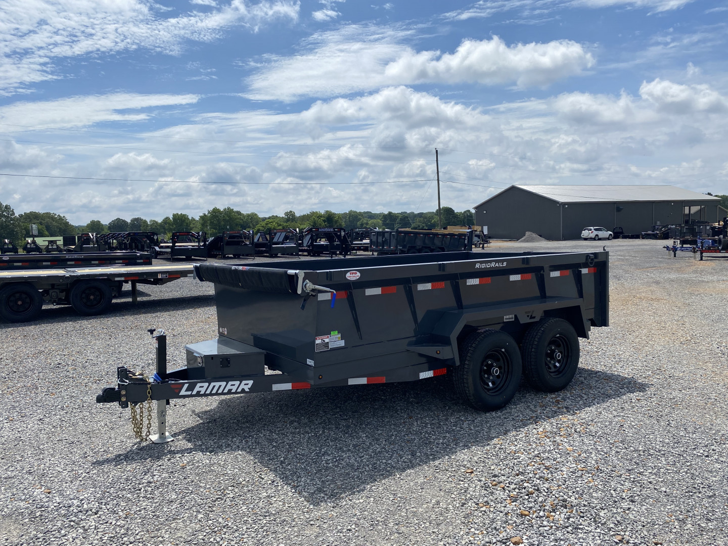 New 2026 Lamar 77"x12' 10k Dump Trailer
