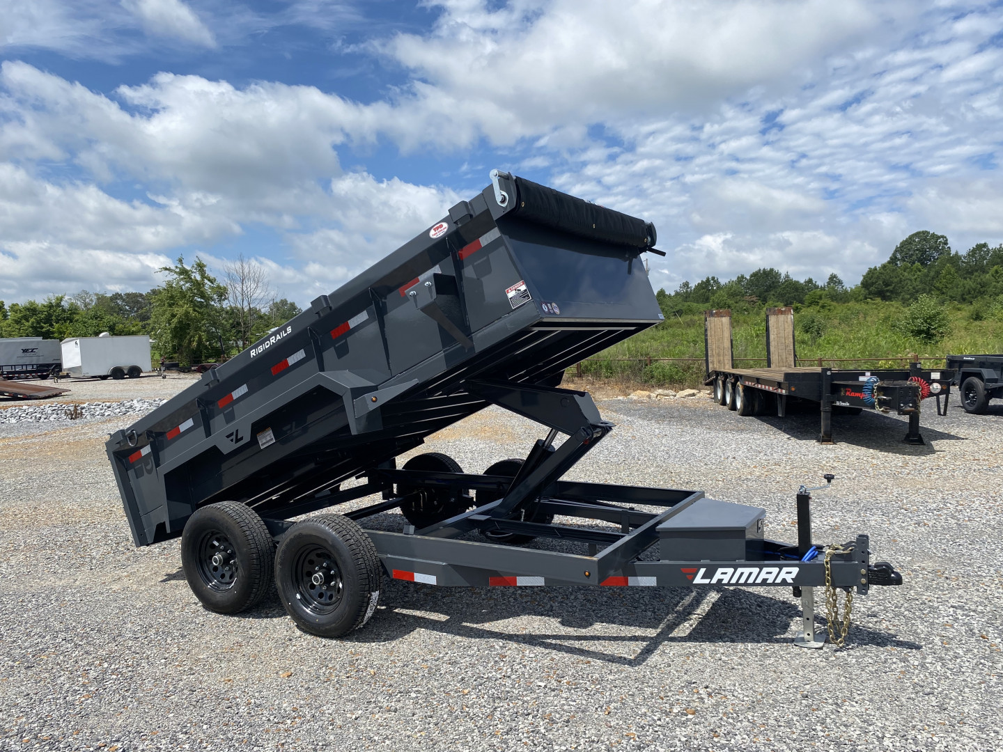 New 2026 Lamar 77"x12' 10k Dump Trailer