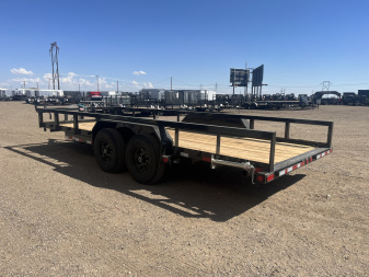 New 2026 PJ 83"x20' Angle Pipetop Trailer – P8