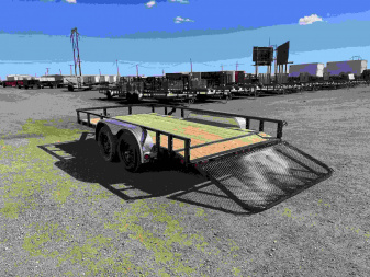 New 2026 PJ 83"x14' Tandem Axle Utility Trailer - UL