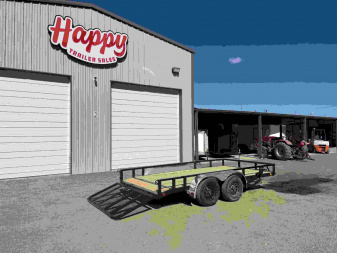 New 2026 PJ 83"x14' Tandem Axle Utility Trailer - UL