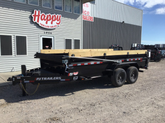 New 2026 PJ 83"x16' BP Tandem Axle Low Pro Dump w/ 24" Sides - DV