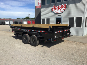 New 2026 PJ 83"x16' BP Tandem Axle Low Pro Dump w/ 24" Sides - DV