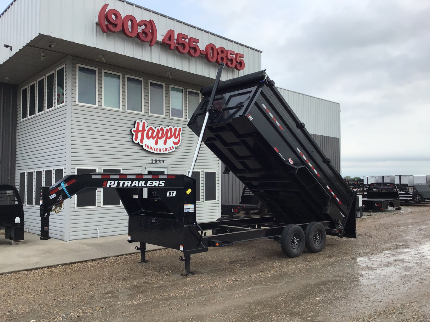 New 2026 PJ 83"x16' GN Tandem Axle Low Pro Telescopic Dump w/ 48" Sides – DT