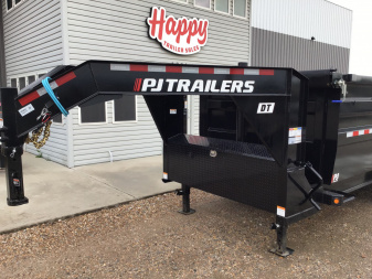 New 2026 PJ 83"x16' GN Tandem Axle Low Pro Telescopic Dump w/ 48" Sides – DT