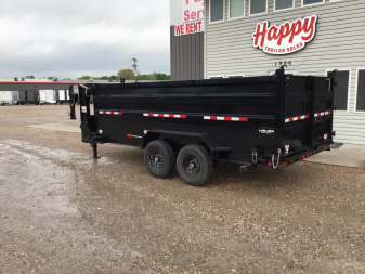 New 2026 PJ 83"x16' GN Tandem Axle Low Pro Telescopic Dump w/ 48" Sides – DT