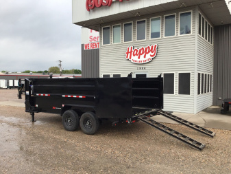 New 2026 PJ 83"x16' GN Tandem Axle Low Pro Telescopic Dump w/ 48" Sides – DT